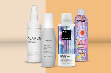 A volumizing spray can help your dry winter hair
