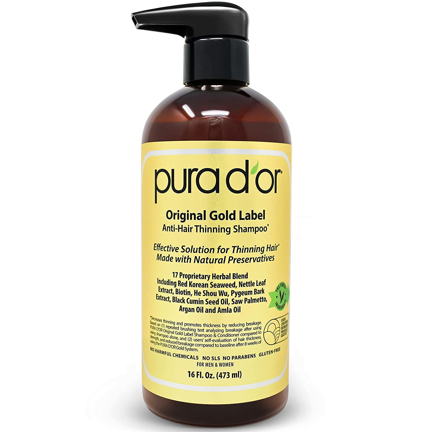 Pura D'Or Original Gold Label Anti-Thinning Biotin Shampoo